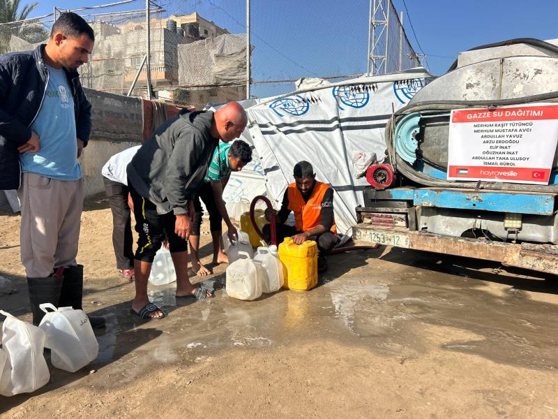 Ocak Gazze Su Konteynerı