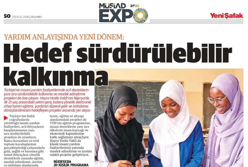 Hedef Sürdürülebilir Kalkınma - Yeni Şafak